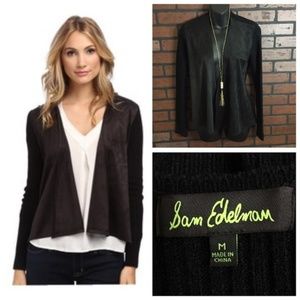 Sam Edelman Knit and faux suede jacket NWOT sz M- #006